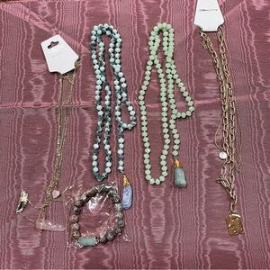 Fashion Jewelry 5-pieces NWT, NWOT Multi-Color Necklaces, Bracelet Collection